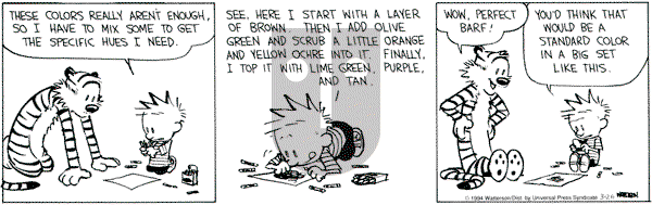 Calvin and Hobbes - Saturday March 26, 1994 Comic Strip