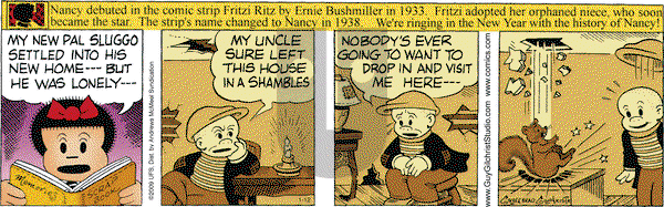 Nancy on Friday January 12, 2018 Comic Strip