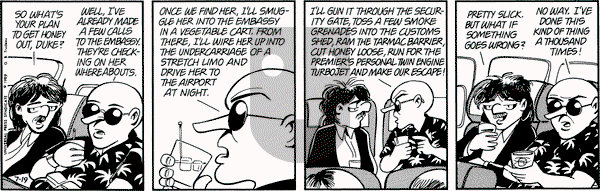 Doonesbury on Wednesday July 19, 1989 Comic Strip