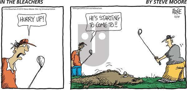In the Bleachers on Sunday February 10, 2013 Comic Strip