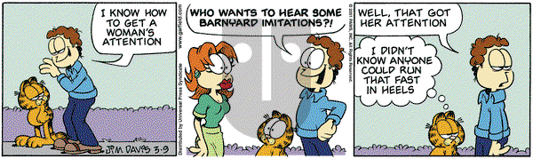 Garfield on Friday March 9, 2001 Comic Strip