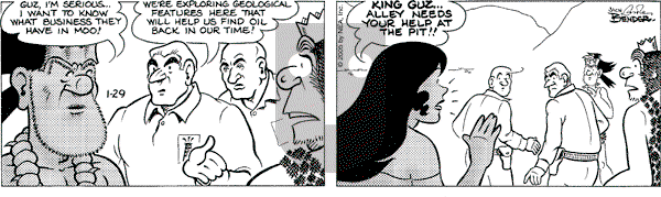 Alley Oop on Saturday January 29, 2005 Comic Strip