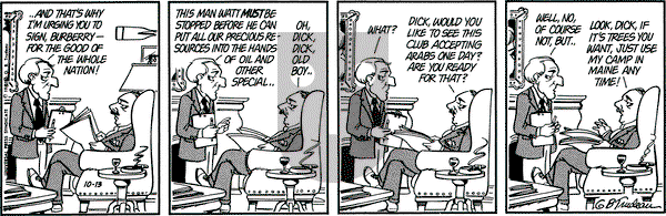 Doonesbury on Tuesday October 13, 1981 Comic Strip