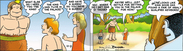 Alley Oop on Saturday October 9, 2010 Comic Strip