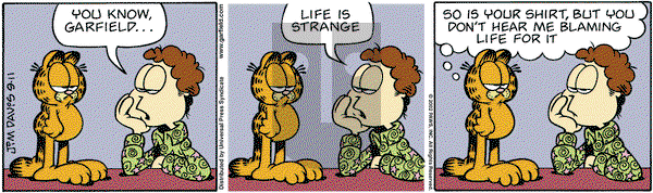 Garfield on Wednesday September 11, 2002 Comic Strip