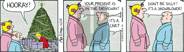 The Born Loser on Friday December 25, 2009 Comic Strip
