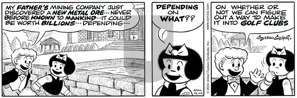 Nancy on Wednesday April 14, 2004 Comic Strip
