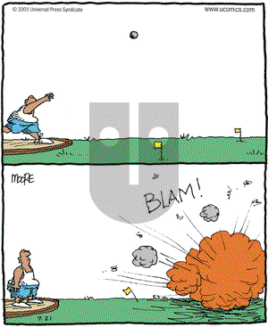 In the Bleachers on Monday July 21, 2003 Comic Strip