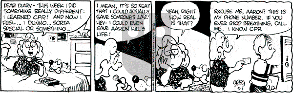 Luann on Friday May 1, 1992 Comic Strip