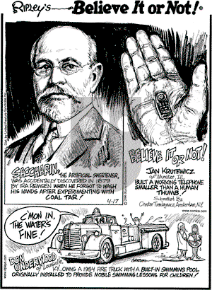 Ripley's Believe It or Not on Monday April 17, 2006 Comic Strip