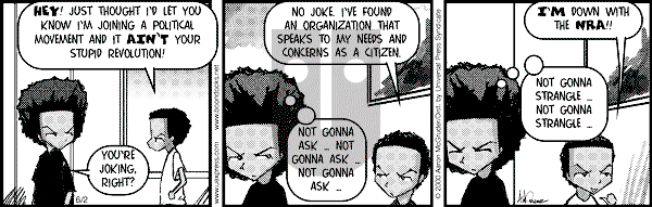 The Boondocks on Tuesday April 8, 2008 Comic Strip
