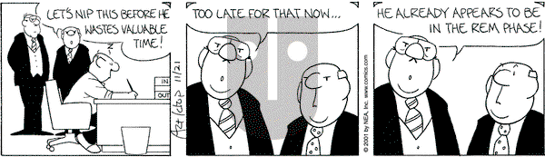 The Born Loser on Wednesday November 21, 2001 Comic Strip