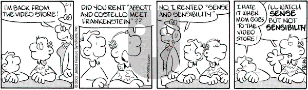 Drabble on Saturday June 1, 2002 Comic Strip