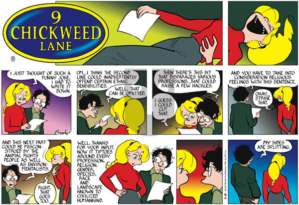 9 Chickweed Lane on Sunday April 18, 2004 Comic Strip
