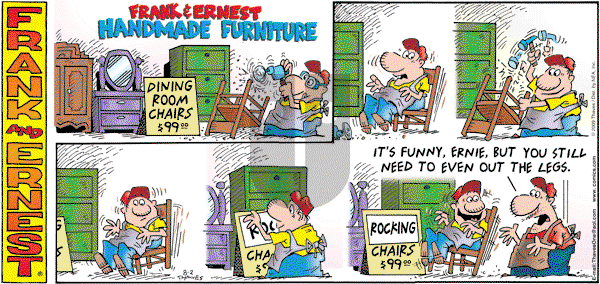 Frank and Ernest on Sunday August 2, 2009 Comic Strip