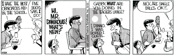 Grand Avenue on Monday May 10, 1999 Comic Strip