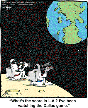 In the Bleachers on Saturday January 18, 2020 Comic Strip
