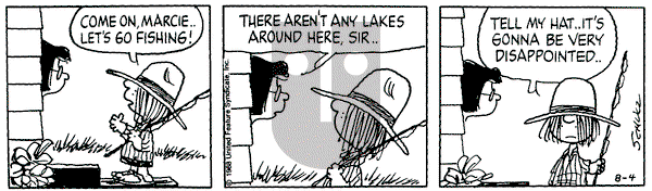 Peanuts on Thursday August 4, 1988 Comic Strip