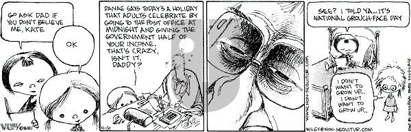 Non Sequitur on Monday April 16, 2001 Comic Strip