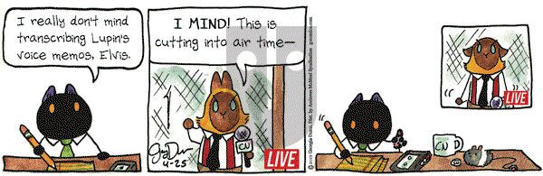 Breaking Cat News on Thursday April 25, 2019 Comic Strip