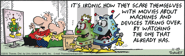 Frank and Ernest on Monday November 23, 2015 Comic Strip