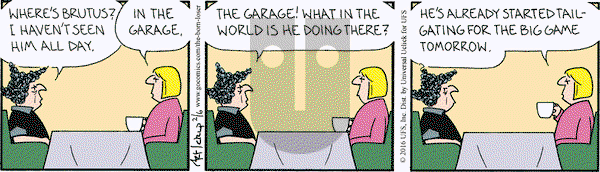 The Born Loser on Saturday February 6, 2016 Comic Strip