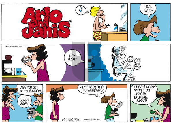Arlo and Janis on Sunday September 29, 1996 Comic Strip