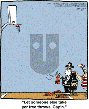 In the Bleachers on Tuesday March 17, 2020 Comic Strip