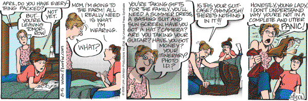 For Better or For Worse - Saturday August 5, 2006 Comic Strip