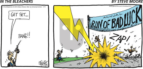 In the Bleachers on Sunday April 10, 2016 Comic Strip
