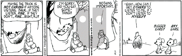 Over the Hedge on Saturday February 9, 2002 Comic Strip
