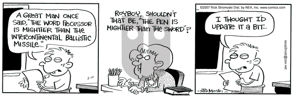 Soup to Nutz - Old on Saturday February 10, 2007 Comic Strip