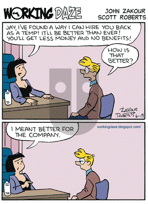 Working Daze on Friday June 19, 2009 Comic Strip