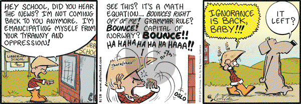DeFlocked on Monday August 18, 2014 Comic Strip