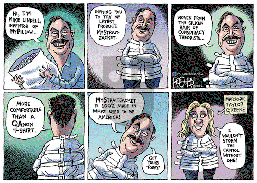 Rob Rogers on Saturday February 6, 2021 Comic Strip