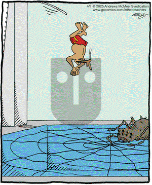 In the Bleachers on Saturday April 5, 2025 Comic Strip