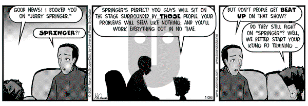 The Boondocks on Friday January 26, 2001 Comic Strip