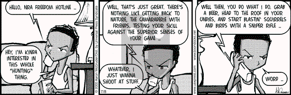The Boondocks on Monday April 21, 2025 Comic Strip