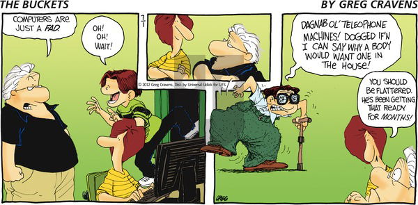 The Buckets on Sunday July 1, 2012 Comic Strip