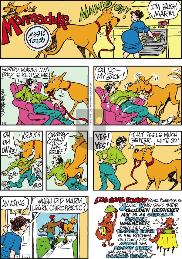 Marmaduke on Sunday June 16, 2013 Comic Strip