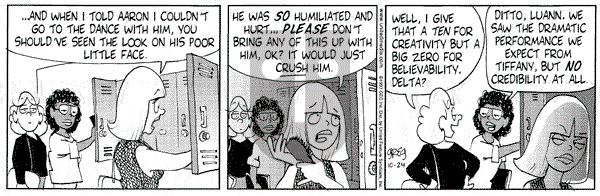 Luann on Friday October 24, 1997 Comic Strip