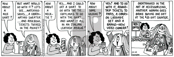 Cathy Classics on Wednesday December 10, 1997 Comic Strip