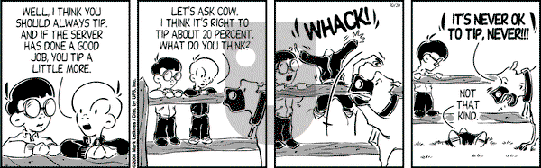 Cow and Boy Classics on Monday October 30, 2006 Comic Strip