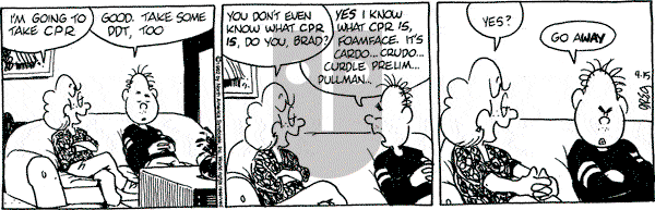 Luann on Wednesday April 15, 1992 Comic Strip