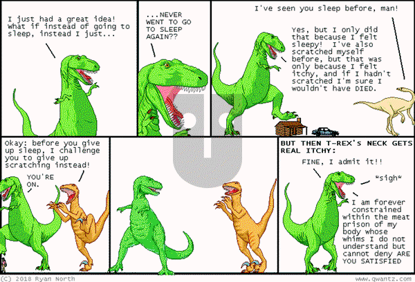 Dinosaur Comics on Friday March 28, 2025 Comic Strip