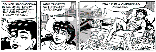 Nancy on Monday December 12, 2005 Comic Strip