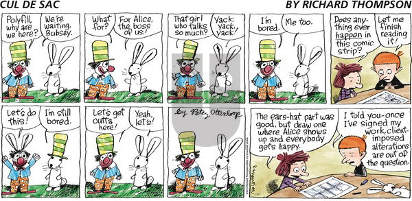 Cul de Sac on Sunday November 7, 2010 Comic Strip