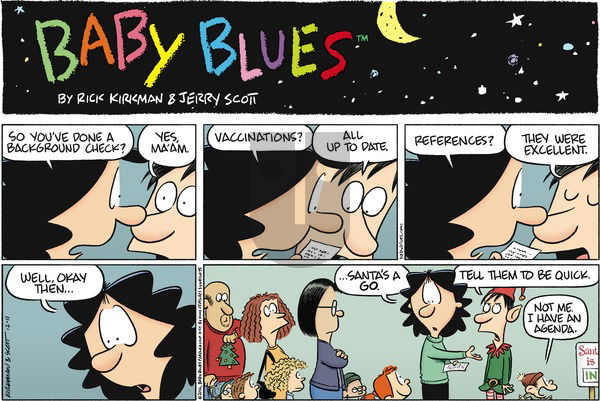 Baby Blues on Sunday December 11, 2016 Comic Strip
