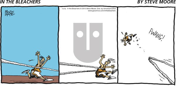 In the Bleachers on Sunday November 15, 2015 Comic Strip