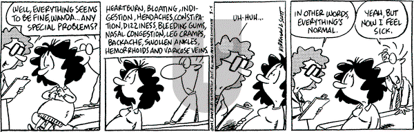 Baby Blues on Saturday March 4, 1995 Comic Strip